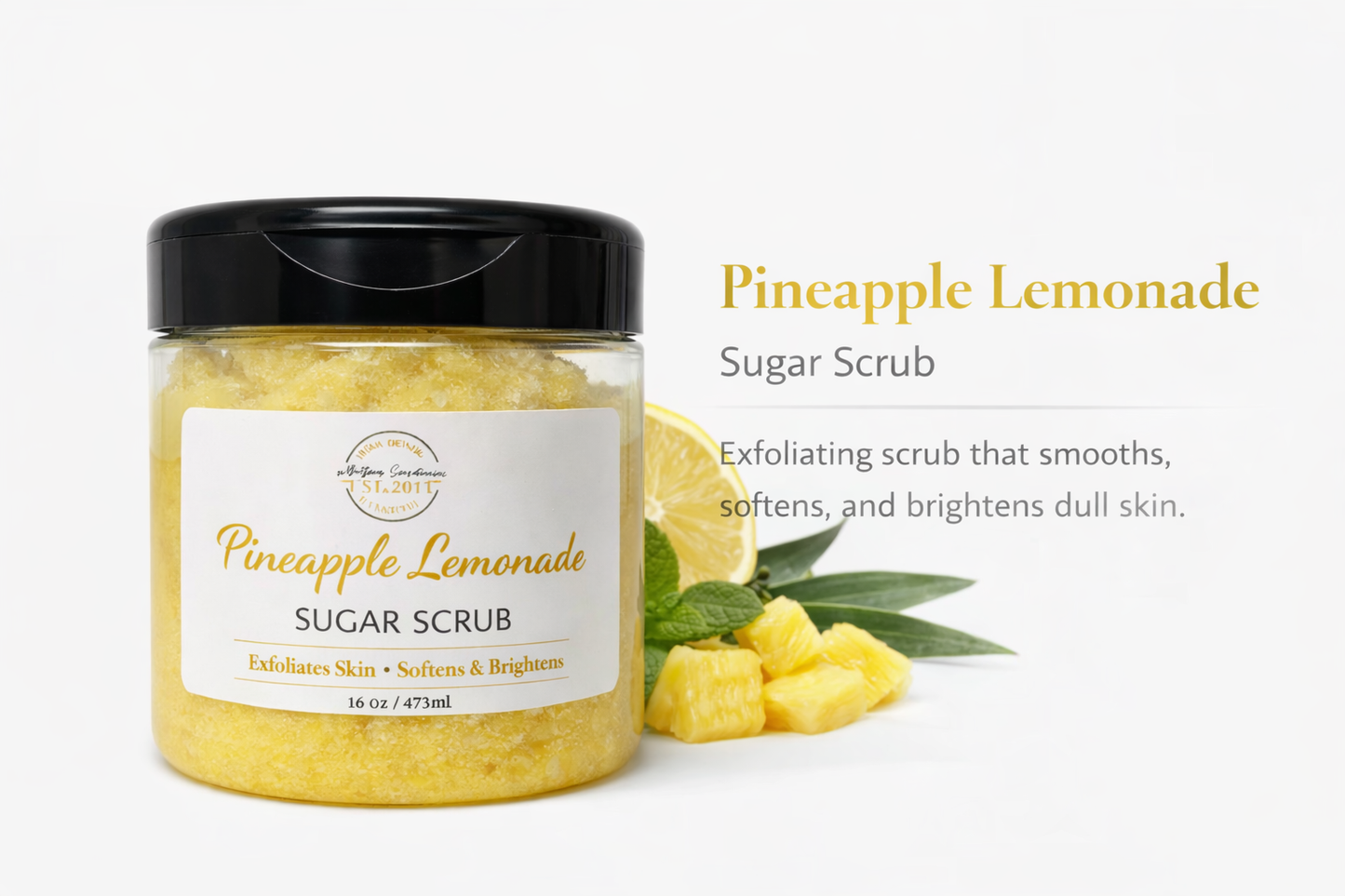 Pineapple Lemonade Sugar Scrub (16 oz)