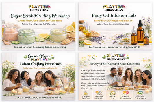 Sugar Scrub Blending Workshop | Grown Vegan Playtime